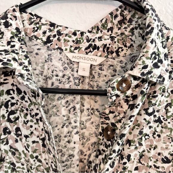 Monsoon Leopard Print Shirtdress/Sundress Small - Picture 6 of 6